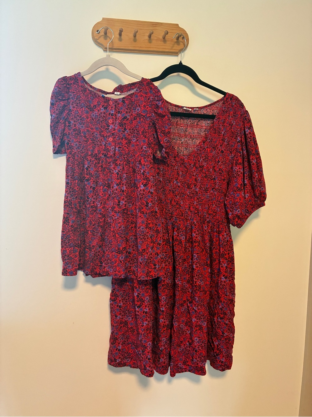 GAP Red Floral matching dresses